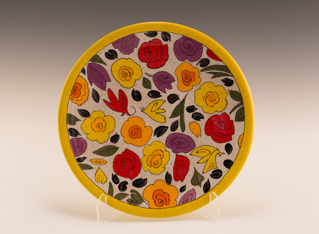 Floral Platter Stoneware